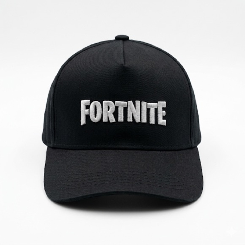 Fortnite Black Snapback Hat Epic Games Logo Adjustable Cap Gaming One Size